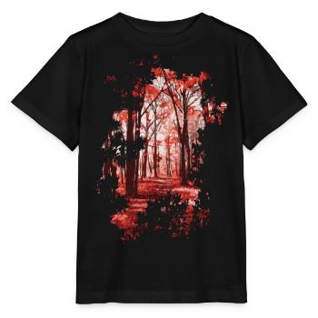Forêt - T-shirt bio MINI CREATOR Stanley/Stella Enfant - noir - Devant - Mikhail (115cm)