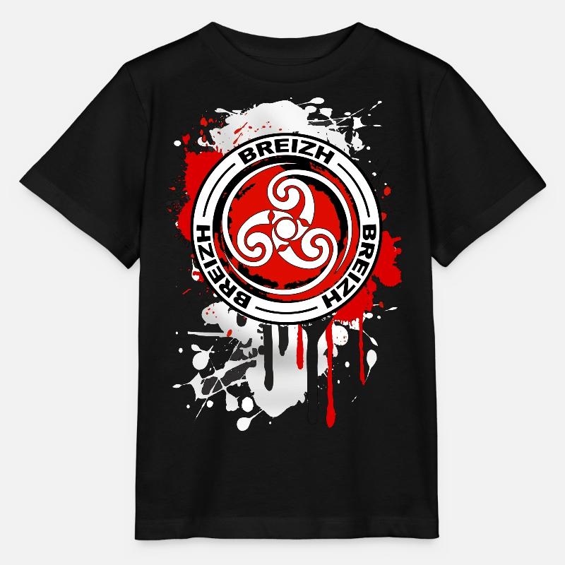 bretagne - breizh triskel 17 - T-shirt bio MINI CREATOR Stanley/Stella Enfant - noir