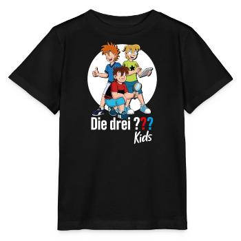 Die Drei ??? Kids Justus, Peter, Bob. - Stanley/Stella Kinder T-Shirt MINI CREATOR  - Schwarz - Vorne - Mikhail (115cm)
