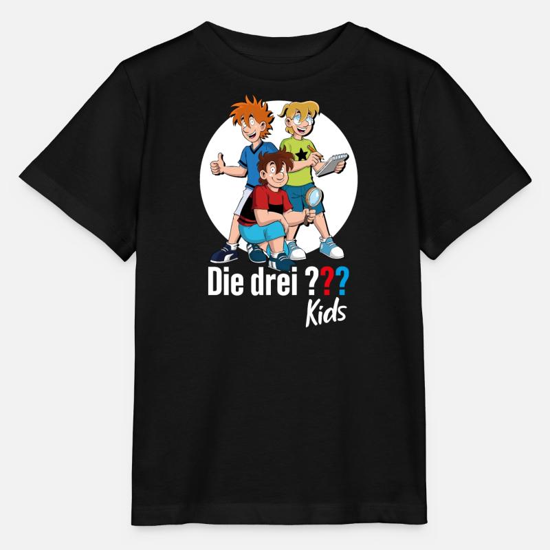 Les Trois ??? Les enfants Justus, Peter, Bob. - T-shirt bio MINI CREATOR Stanley/Stella Enfant - noir