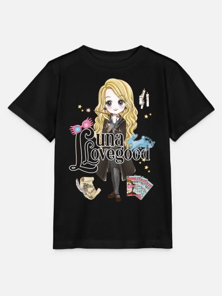 Harry Potter Luna Lovegood - Stanley/Stella MINI CREATOR Kids’ T-Shirt - black
