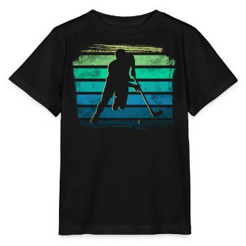 Floorball - T-shirt bio MINI CREATOR Stanley/Stella Enfant - noir - Devant - Mikhail (115cm)
