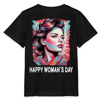 Internationaler Frauentag - Stanley/Stella Kinder T-Shirt MINI CREATOR  - Schwarz - Vorne - Mikhail (115cm)