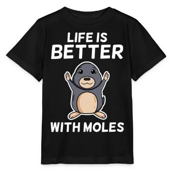 mole - Stanley/Stella MINI CREATOR Kids’ T-Shirt - black - Front - Mikhail (115cm)