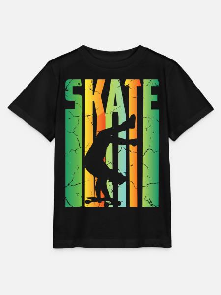 Skateboard Fahrer - Stanley/Stella Kinder T-Shirt MINI CREATOR  - Schwarz