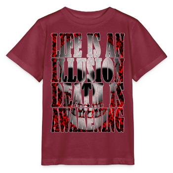 Life is an Illusion R6Z - Stanley/Stella MINI CREATOR Kids’ T-Shirt - burgundy - Front - Kain (125cm)