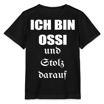 Je suis un Ossi et j’en suis fier - T-shirt bio MINI CREATOR Stanley/Stella Enfant - noir - Devant - Mikhail (115cm)