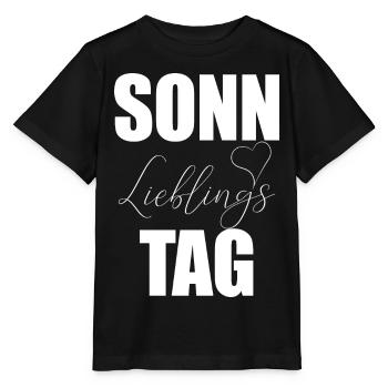 Cœur du jour préféré du dimanche - T-shirt bio MINI CREATOR Stanley/Stella Enfant - noir - Devant - Mikhail (115cm)