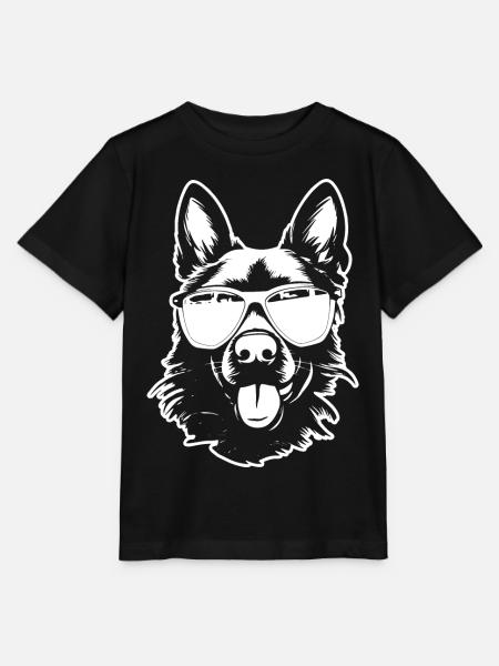 Deutscher Schäferhund Sonnenbrille - Stanley/Stella Kinder T-Shirt MINI CREATOR - Schwarz