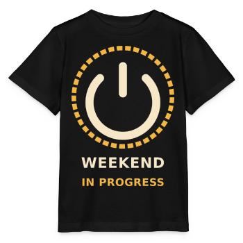 Week-end en Cours - T-shirt bio MINI CREATOR Stanley/Stella Enfant - noir - Devant - Mikhail (115cm)