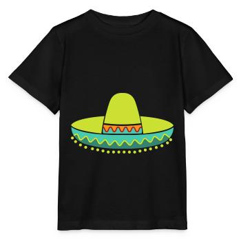 Sombrero Casquette - T-shirt bio MINI CREATOR Stanley/Stella Enfant - noir - Devant - Mikhail (115cm)