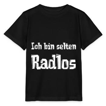 Ich bin selten Radlos - Stanley/Stella Kinder T-Shirt MINI CREATOR  - Schwarz - Vorne - Mikhail (115cm)