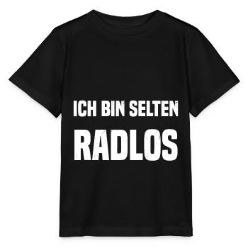 Ich bin selten Radlos - Stanley/Stella Kinder T-Shirt MINI CREATOR  - Schwarz - Vorne - Mikhail (115cm)