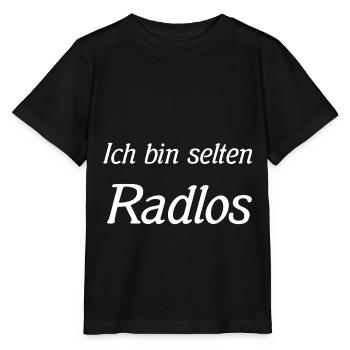 Ich bin selten Radlos - Stanley/Stella Kinder T-Shirt MINI CREATOR  - Schwarz - Vorne - Mikhail (115cm)