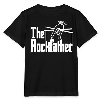 The Rockfather Design for the True Rock Dad - Stanley/Stella MINI CREATOR Kids’ T-Shirt - black - Front - Mikhail (115cm)