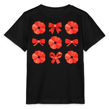 Noeud Fleur Coquelicot Femmes - T-shirt bio MINI CREATOR Stanley/Stella Enfant - noir - Devant - Mikhail (115cm)