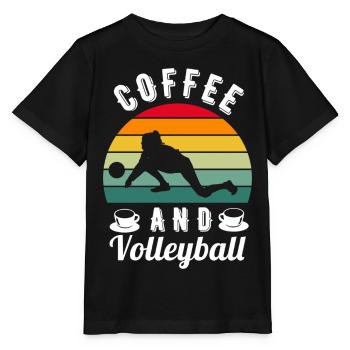 Volleyball Volleyballer Beach Volleyball Spieler - Stanley/Stella Kinder T-Shirt MINI CREATOR  - Schwarz - Vorne - Mikhail (115cm)