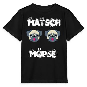 Matsch Möpse - Stanley/Stella Kinder T-Shirt MINI CREATOR  - Schwarz - Vorne - Mikhail (115cm)