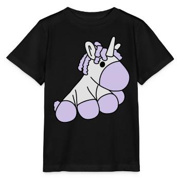 Einhorn1 - Stanley/Stella Kinder T-Shirt MINI CREATOR  - Schwarz - Vorne - Mikhail (115cm)