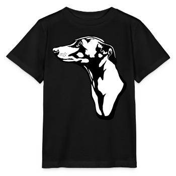 greyhound BACKGROUND - Stanley/Stella Kinder T-Shirt MINI CREATOR  - Schwarz - Vorne - Mikhail (115cm)