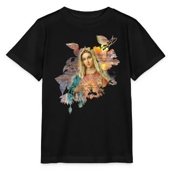 Marie madona-Marie-mère de Jésus - T-shirt bio MINI CREATOR Stanley/Stella Enfant - noir - Devant - Mikhail (115cm)