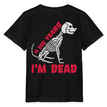 in dog years Dead - Stanley/Stella Kinder T-Shirt MINI CREATOR  - Schwarz - Vorne - Mikhail (115cm)