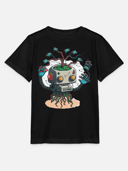 Maschinelles Lernen - Stanley/Stella Kinder T-Shirt MINI CREATOR - Schwarz