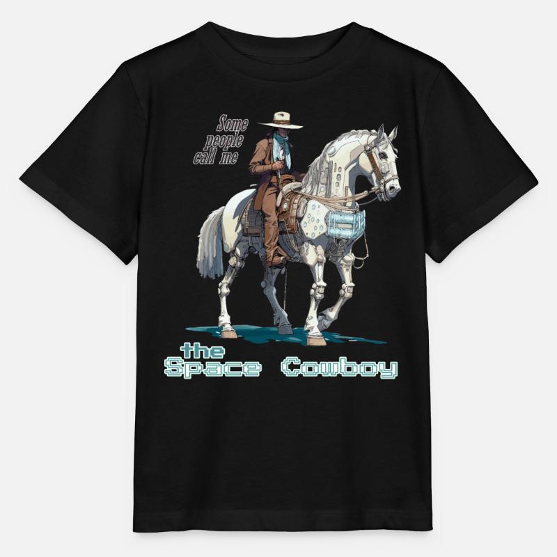 Space Cowboy - Stanley/Stella Kinder T-Shirt MINI CREATOR - Schwarz