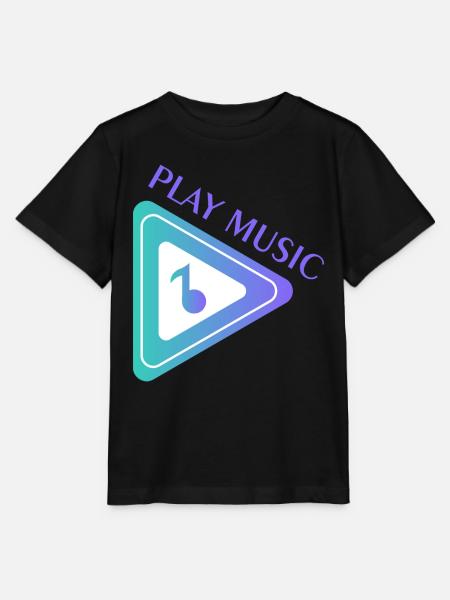 MUSIK - Stanley/Stella Kinder T-Shirt MINI CREATOR - Schwarz