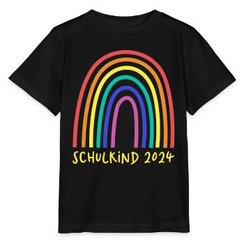 Schulkind 2024 gelb - Stanley/Stella Kinder T-Shirt MINI CREATOR  - Schwarz - Vorne - Mikhail (115cm)