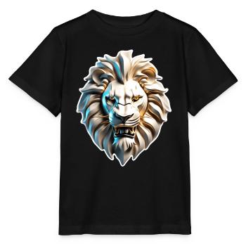 Löwenkopf - Stanley/Stella Kinder T-Shirt MINI CREATOR  - Schwarz - Vorne - Mikhail (115cm)
