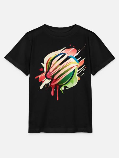 Buntes Obst - Stanley/Stella Kinder T-Shirt MINI CREATOR  - Schwarz