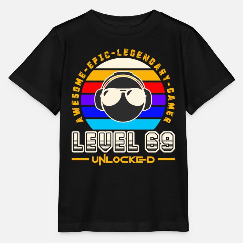 Level 69 - T-shirt bio MINI CREATOR Stanley/Stella Enfant - noir