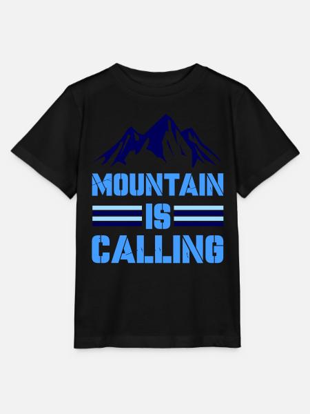 mountain adventure is calling - Stanley/Stella Kinder T-Shirt MINI CREATOR - Schwarz