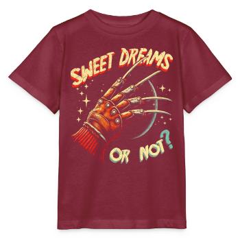 Un cauchemar sur Elm Street - De beaux rêves, ou pas ? - T-shirt bio MINI CREATOR Stanley/Stella Enfant - bordeaux - Devant - Kain (125cm)
