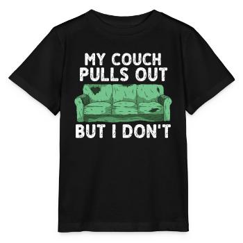 Mon canapé recule mais pas moi - T-shirt bio MINI CREATOR Stanley/Stella Enfant - noir - Devant - Mikhail (115cm)