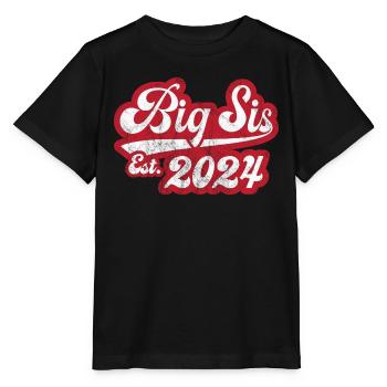 Big Sis Est 2024 - Stanley/Stella Kinder T-Shirt MINI CREATOR  - Schwarz - Vorne - Mikhail (115cm)