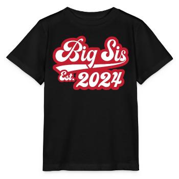 Big Sis Est 2024 - Stanley/Stella Kinder T-Shirt MINI CREATOR  - Schwarz - Vorne - Mikhail (115cm)