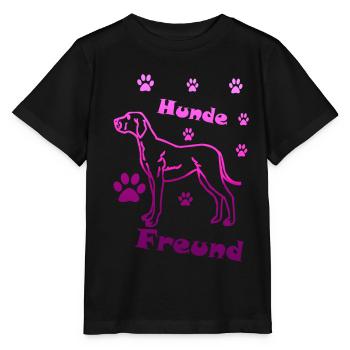 Hundeliebhaber Hundefreund - Stanley/Stella Kinder T-Shirt MINI CREATOR  - Schwarz - Vorne - Mikhail (115cm)