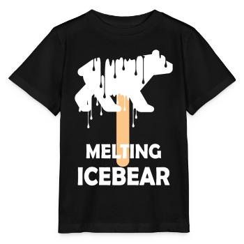 L’ours polaire en fusion - T-shirt bio MINI CREATOR Stanley/Stella Enfant - noir - Devant - Mikhail (115cm)