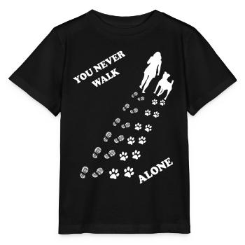 Du geht nie alleine - Stanley/Stella Kinder T-Shirt MINI CREATOR  - Schwarz - Vorne - Mikhail (115cm)