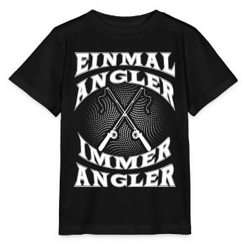 Eens visser altijd visser - Stanley/Stella Kinder-T-shirt MINI CREATOR  - zwart - Voor - Mikhail (115cm)
