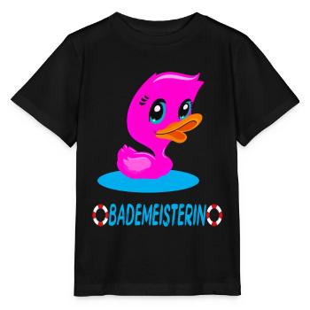 Bademeisterin Quietscheente - Stanley/Stella Kinder T-Shirt MINI CREATOR  - Schwarz - Vorne - Mikhail (115cm)