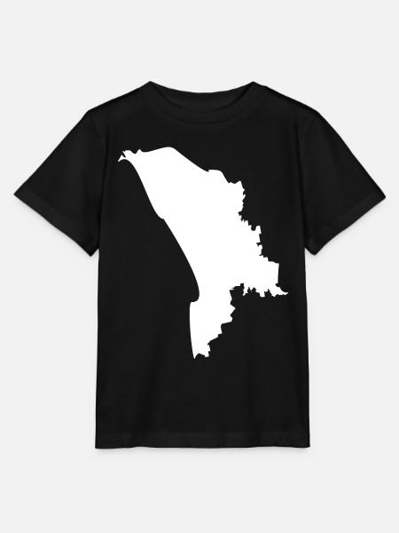 Moldawien Landkarte Flagge - Stanley/Stella Kinder T-Shirt MINI CREATOR - Schwarz