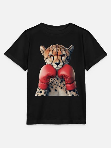 Gepard - Stanley/Stella Kinder T-Shirt MINI CREATOR - Schwarz