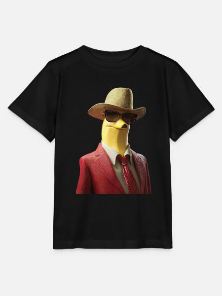 Banane - Stanley/Stella Kinder T-Shirt MINI CREATOR  - Schwarz