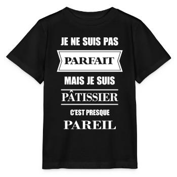 JE SUIS PATISSIER - T-shirt bio MINI CREATOR Stanley/Stella Enfant - noir - Devant - Mikhail (115cm)