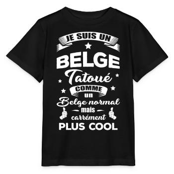 BELGE TATOUÉ - T-shirt bio MINI CREATOR Stanley/Stella Enfant - noir - Devant - Mikhail (115cm)