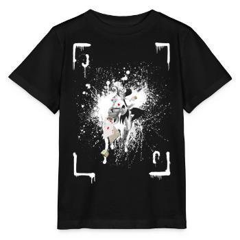 joker karte spielkarte - Stanley/Stella Kinder T-Shirt MINI CREATOR  - Schwarz - Vorne - Mikhail (115cm)