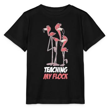 Teaching My Flock Lehrer Geschenk - Stanley/Stella Kinder T-Shirt MINI CREATOR  - Schwarz - Vorne - Mikhail (115cm)